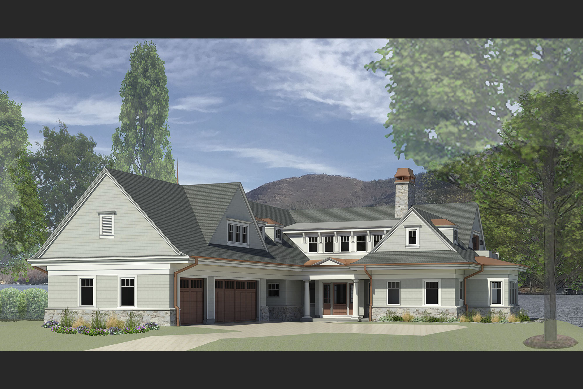 Saratoga Lake Custom Home Balzer and Tuck Architecture